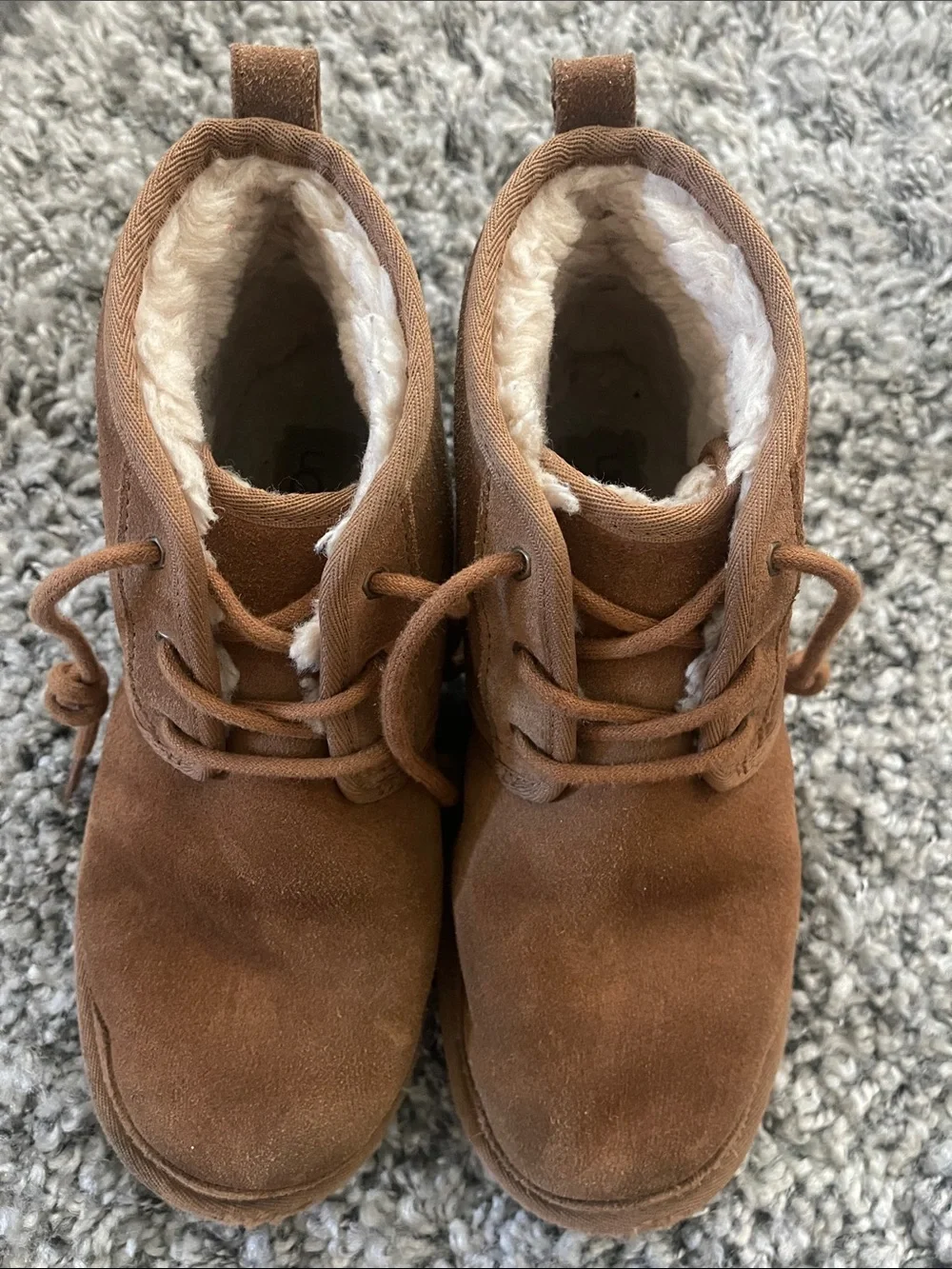 UGG Kids Chestnut Suede Lined Ankle Boots